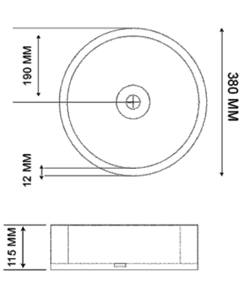 Mid Round Concrete Vessel Basin