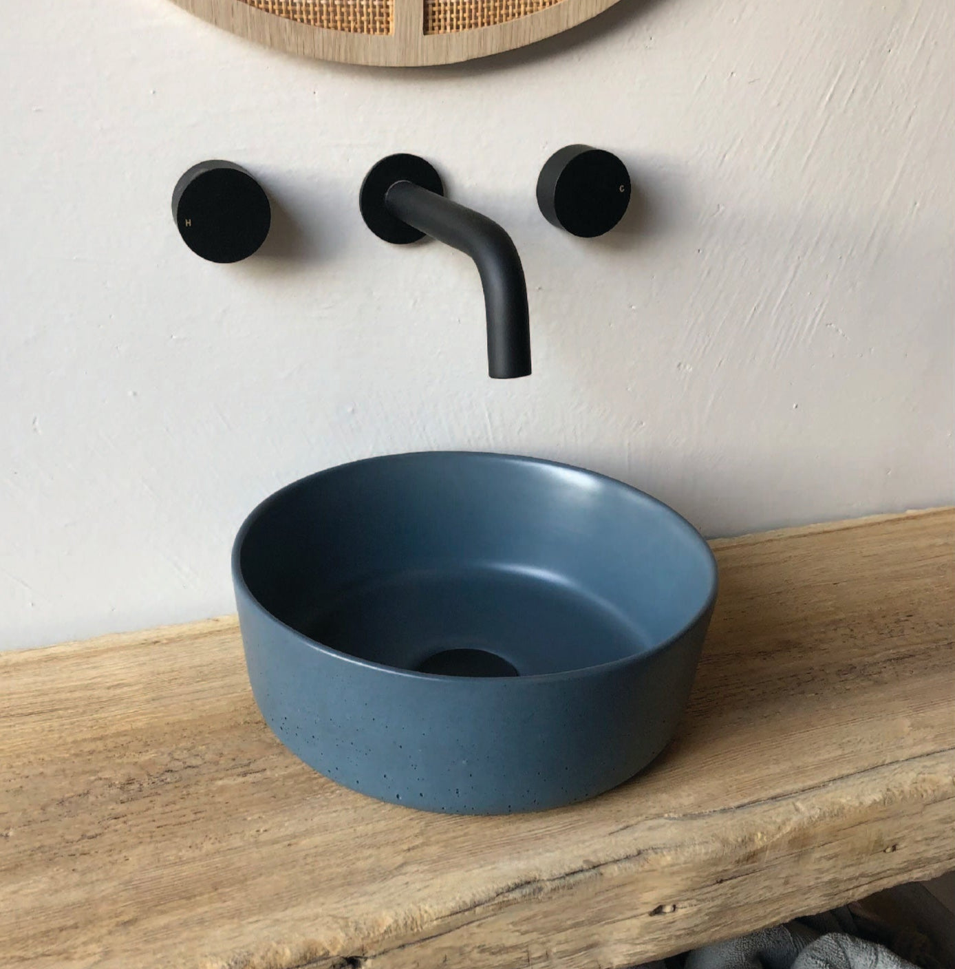 Mini Round Concrete Vessel Basin