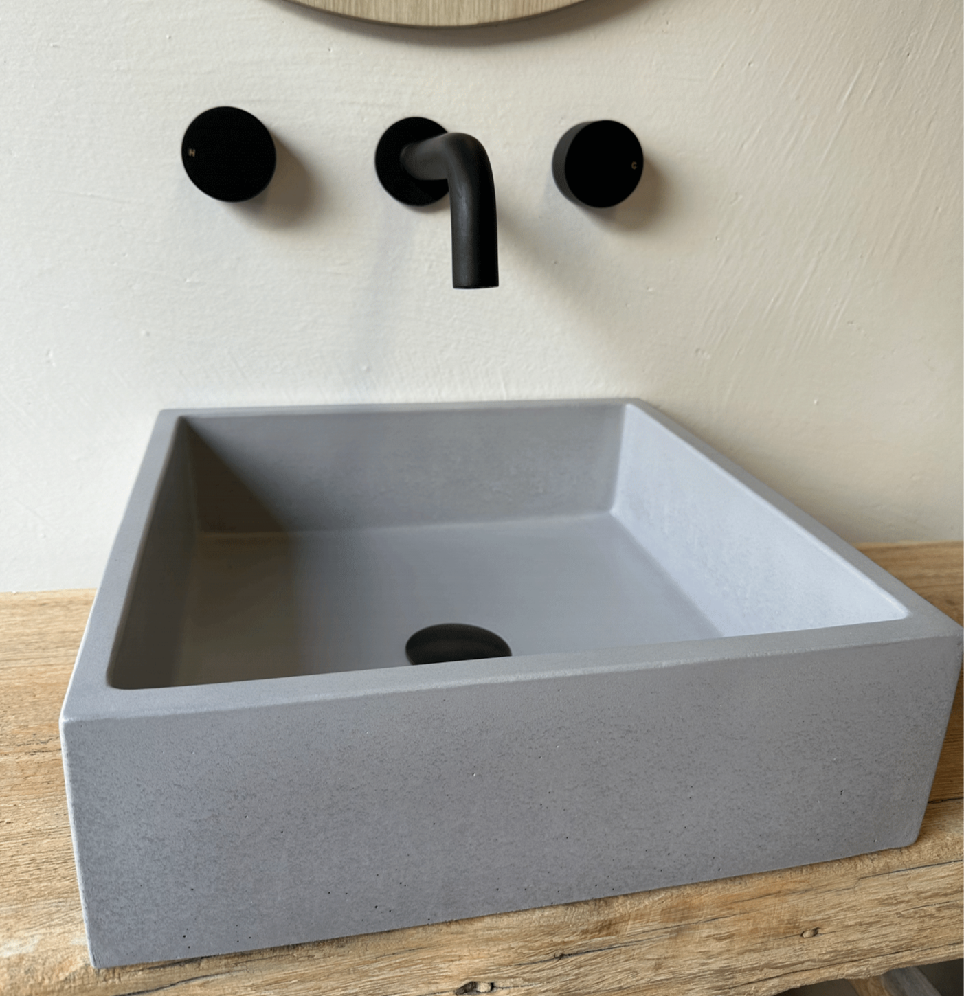 Square Concrete Vessel Basin