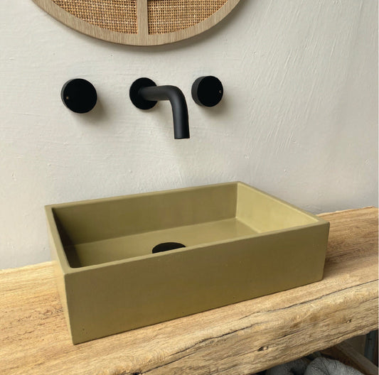 Baby Rectangle Vessel Basin