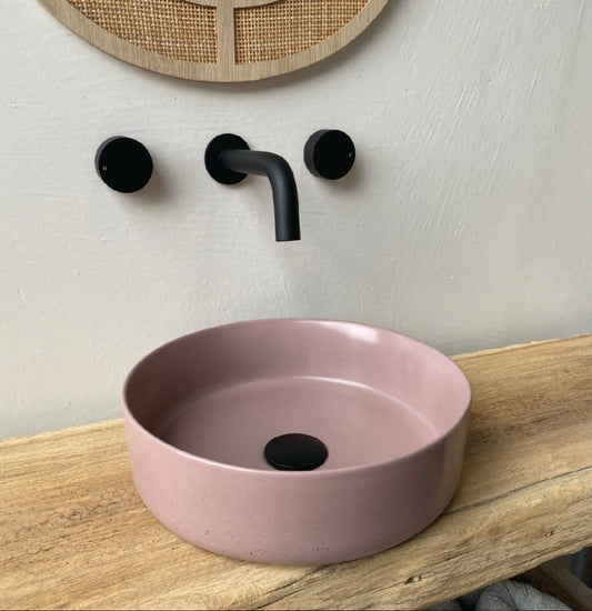 Baby Round Concrete Vessel Basin