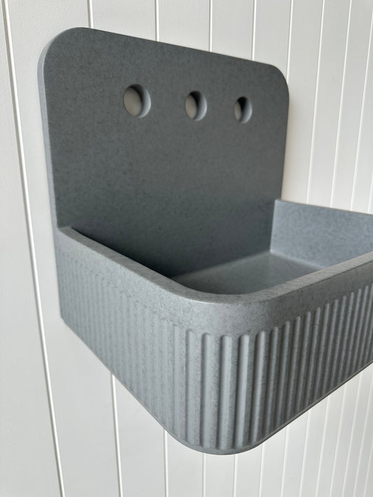 High Back Fluted Wall Hung Basin