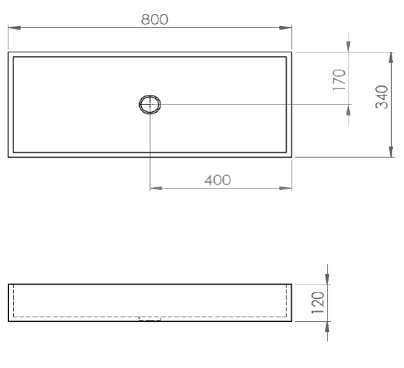 Trough Concrete Vessel Basin